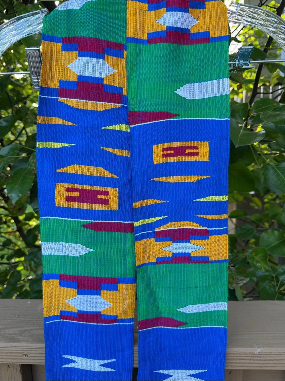 Handwoven Kente Cloth Graduation Stole